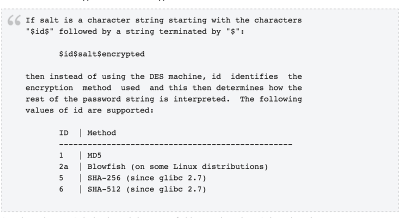 The /etc/shadow file recovered from the POS firmware showing the root account’s salted MD5 crypt hash